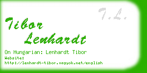 tibor lenhardt business card